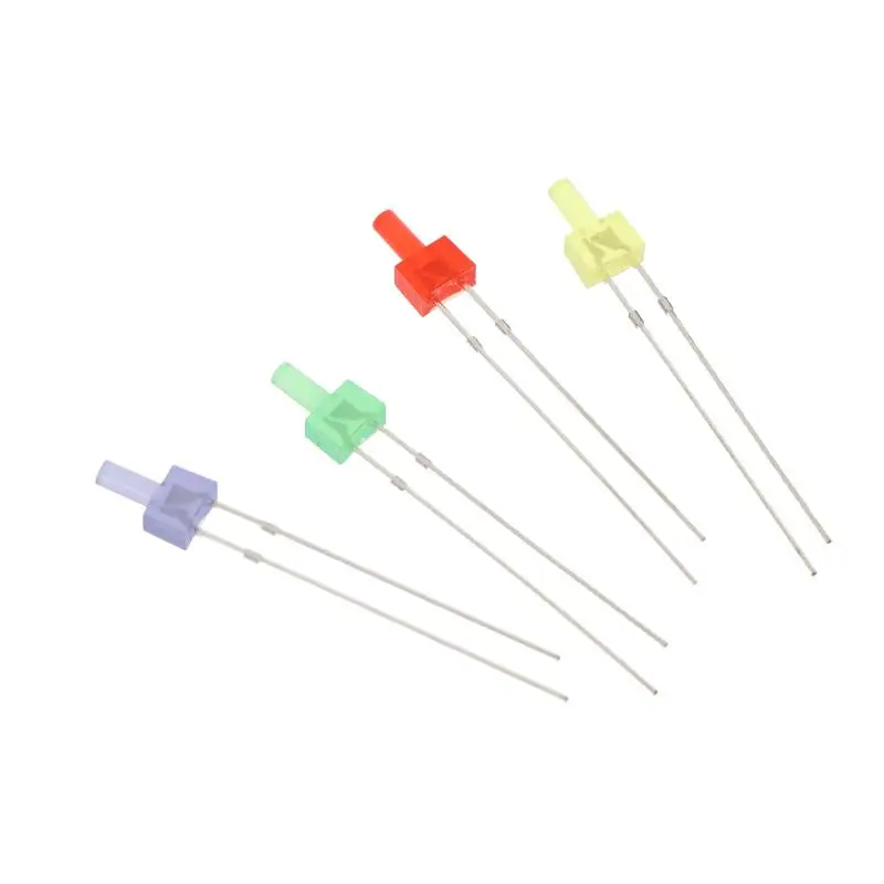 20Pcs 2mm Tower LED Diode Through Hole DIP Long Leg 2 Pin Diffused Low Brightness 20mA Indicator Signal Lamp  DIY Circuit