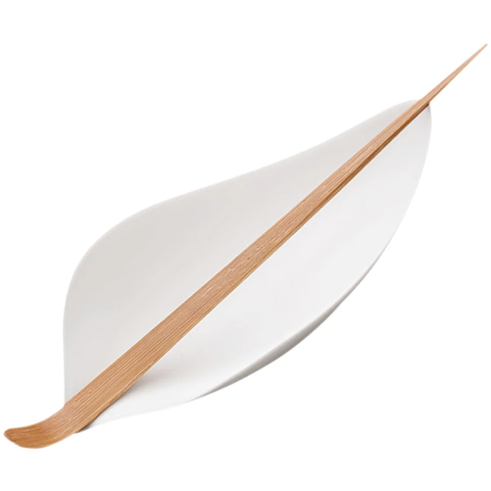 

1 комплект, керамическая декоративная легкая бытовая лопатка для чая, гладкие края, многоразовые многофункциональные кухонные аксессуары