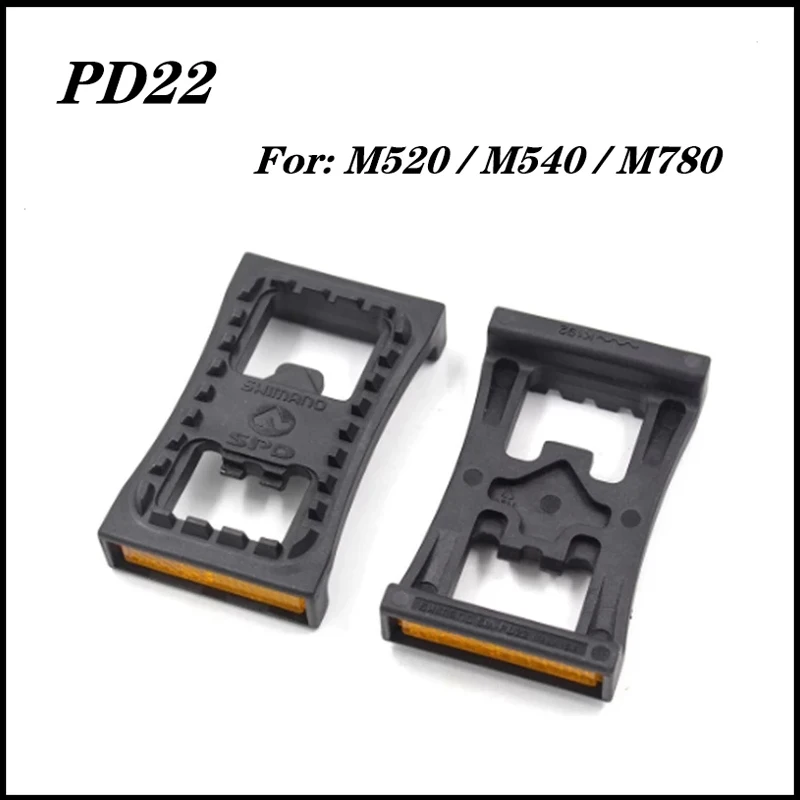 SM PD22 MTB SPD Pedal Cleats Adapter Original Self Locking Pedal Flat Plate Conversion Device Suitable For SPD M520 M540 M780