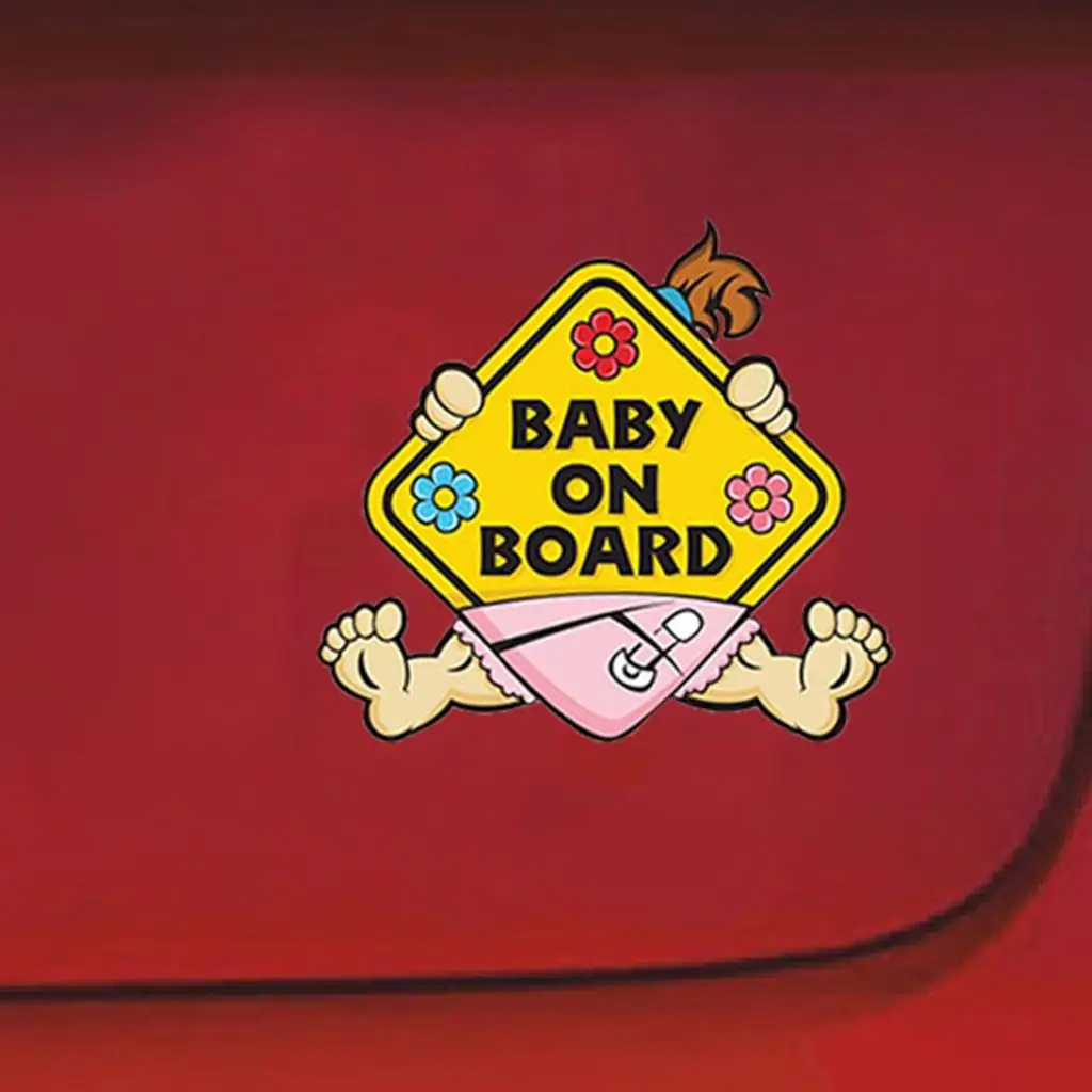 

Baby On Board Sticker for Smart Parents, Unobstructed View, Stays On, Removable And Will Not Fade