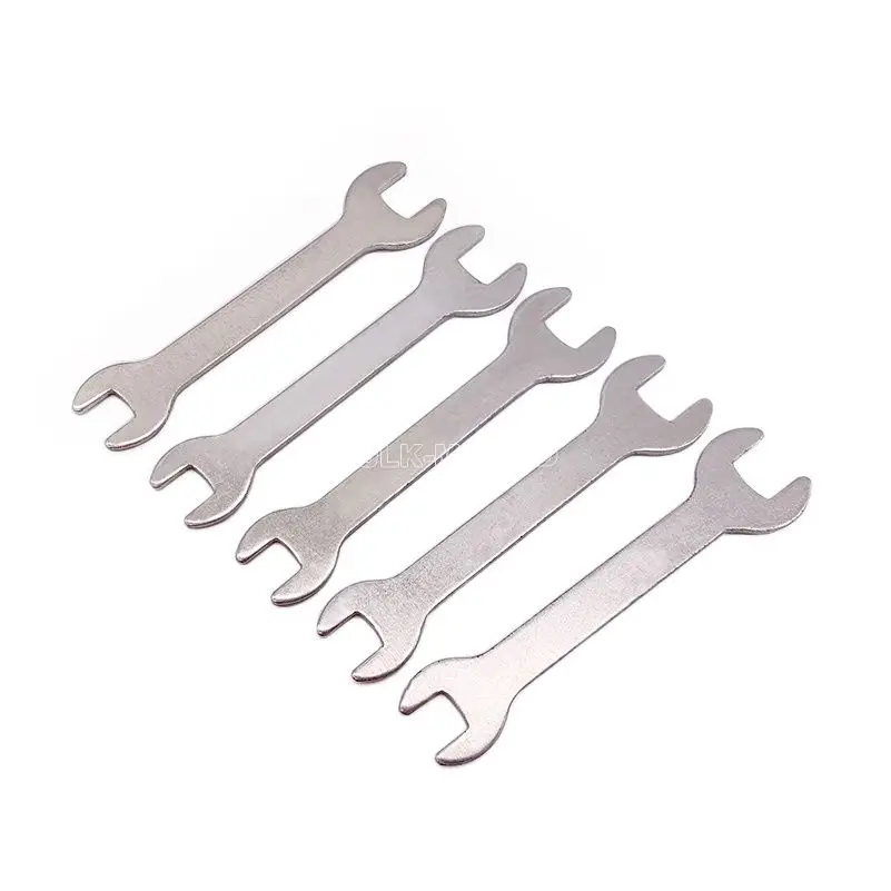 10Pcs/lot 2.5MM Thickness Specular Open End Wrench Double End High steel Wrench Machine Repair Auto Repair Wrench Hardware Tools