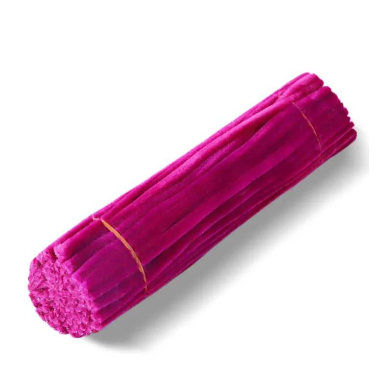 Premium Fluweelzachte Chenille Stengels DIY Knutselset 30 cm 100 Stuks Niet-toxisch Makkelijk te Buigen voor Kinderen en Volwassenen Handwerk Plezier Kunstmaterialen