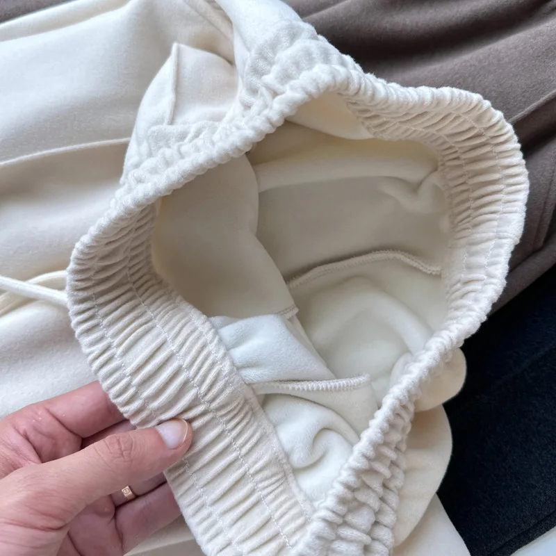 

Широкие брюки в стиле хиппи, женские весенние французские изысканные романтические каникулы, утягивающие брюки на заказ, городские эластичные брюки для социальных сетей