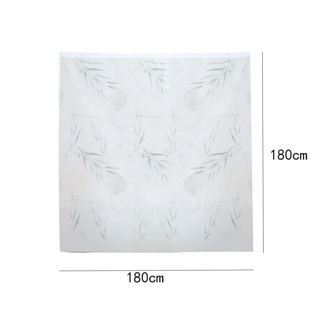 Waterproof Shower Curtain High Quality with Hook Mildew Proof Printed Shower Curtain Thickened PEVA Bathroom Curtain