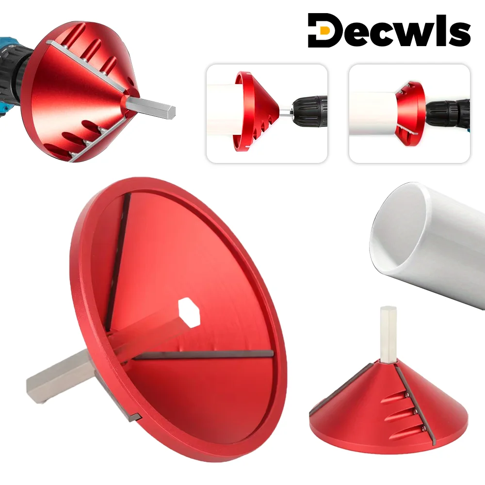 

Инструмент для снятия фаски с труб ПВХ, универсальный для внутренних и внешних стенок труб, профессиональный инструмент для снятия заусенцев и развальцовки пластиковых труб, подходит для труб из ПВХ, ХПВХ, АБС, ПП, ПЭ