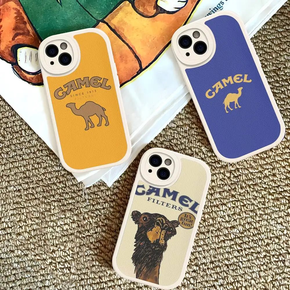 

Vintage Camel Cigarettes For IPhone 16 15 14 13 12 11 Pro Max Plus Leather Phone Cover