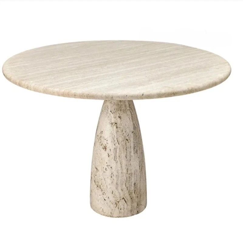 

Ваби ветер, натуральный мрамор травертин журнальный столик дизайнерская вилла маленькая квартира журнальный столик круглый журнальный столик
