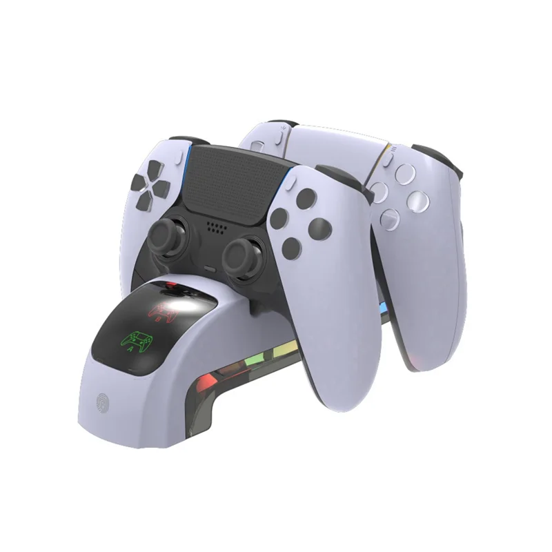 

-A99Z подходит для игрового контроллера PS5, зарядное устройство с контроллером RGB-подсветки, зарядное устройство, держатель для гарнитуры, держатель для быстрой зарядки