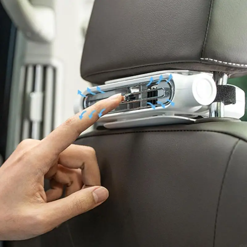 M76E Discreet Design Car Headrest Fan With Advanced Blower System And Extended 6 Hour Operation Time For Comfortable Trips