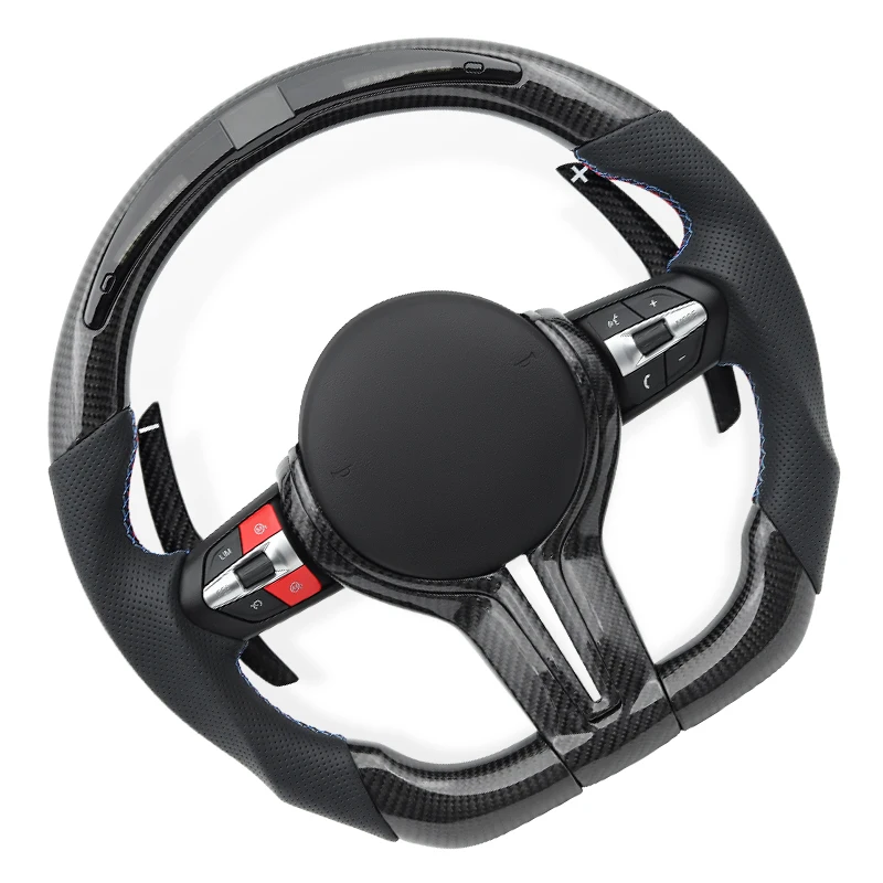

Светодиодный карбоновый автомобильный руль для BMW F10 F11 F30 F31 F34 F32 F33 F36 F20 F21 F22 F23 M3 M4 M6 M8 E89 E84 E92 E90 E81 E87 E60