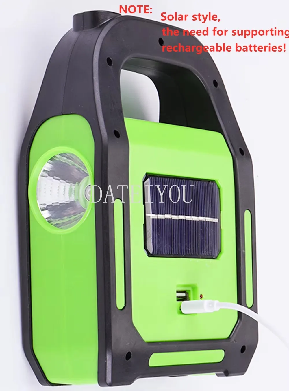 COB Working Emergency Light Mobile Lantern Solar Powered USB Rechargeable Outdoor Camping Lamp Flashlight