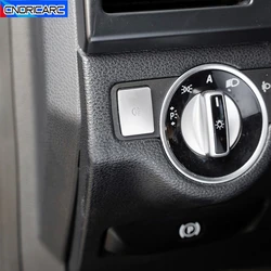 Car Headlight Switch Sequins Trim Head Light Adjustment Button Cover Decals For Mercedes Benz A B C E Class W176 W246 W204 W212
