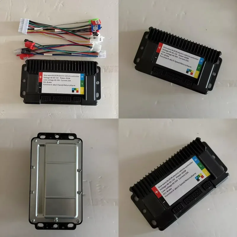 Electric scooter BLDC three-mode sine wave brushless motor controller 48V 60V 72V 450W 25A electric vehicle controller