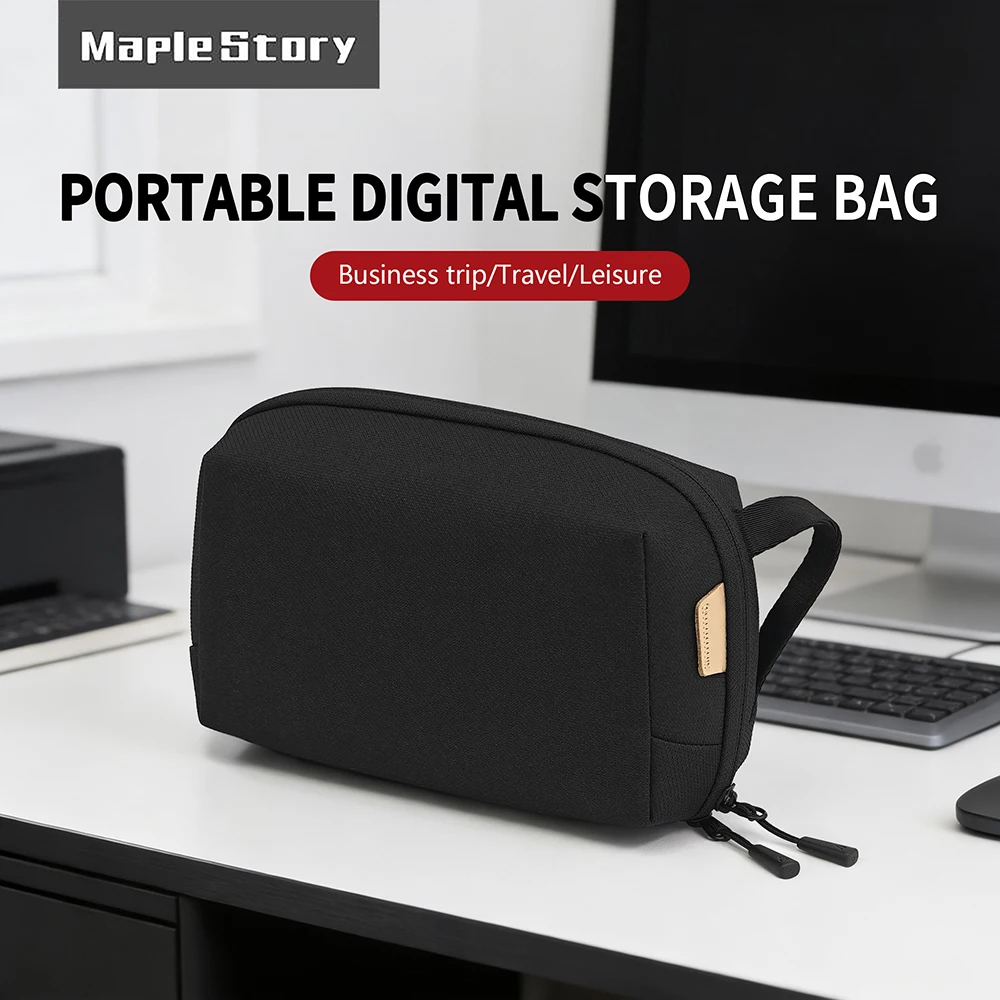 

Travel Cable Organizer Cable Storage Bag Waterproof Digital Electronic Organizer Portable USB Data Line Charger Plug Storage Bag