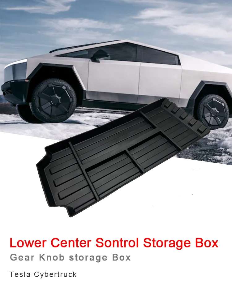 

Suitable for Cybertruck vehicle central control storage box modified Cybertruck armrest box storage box storage