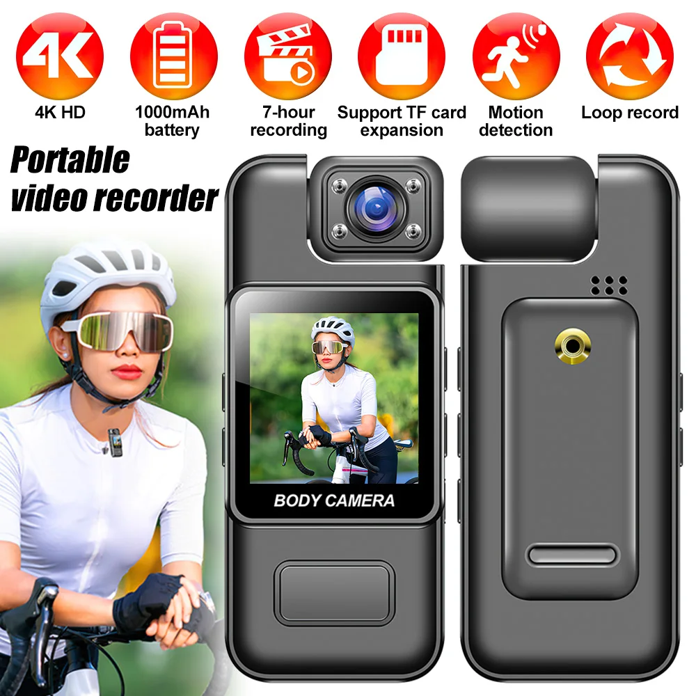 Ultra HD 4K WiFi Sports Video Cameras Portable Digital Video Recorder Police Body Camera Infrared Night Vision DV Camcorder