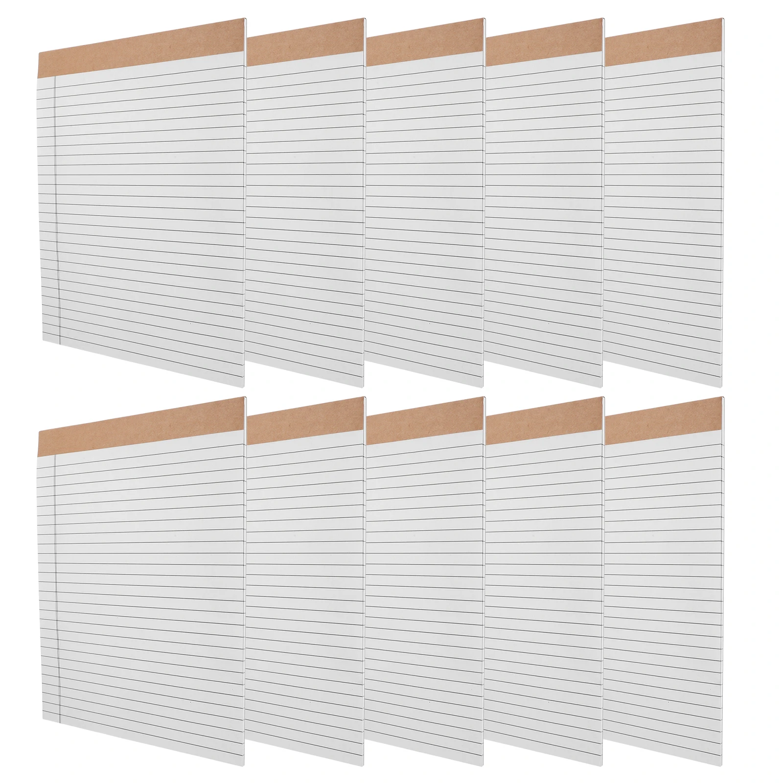 

10pcs Legal Notepads 20 3x28 cm Yellow Paper 80gsm Tearable Ruled Pages School Office Supplies Portable Memo Pads