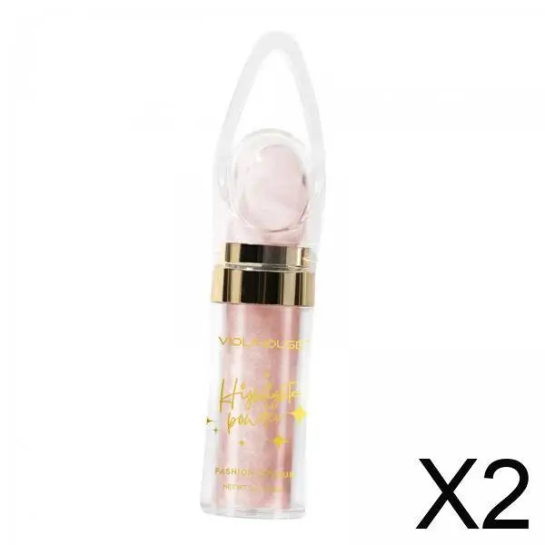 Resaltador de rubor de alto brillo, sombra de ojos en barra en polvo para mujeres, maquillaje, cosméticos, brillo corporal, fiesta, cara, glam