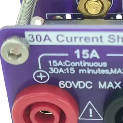 S34330A 30A Current Shunt 1mV/1A 0.5% Accuracy 4mm Banana For Handheld Benchtop Multimeter DIY Testing Tool
