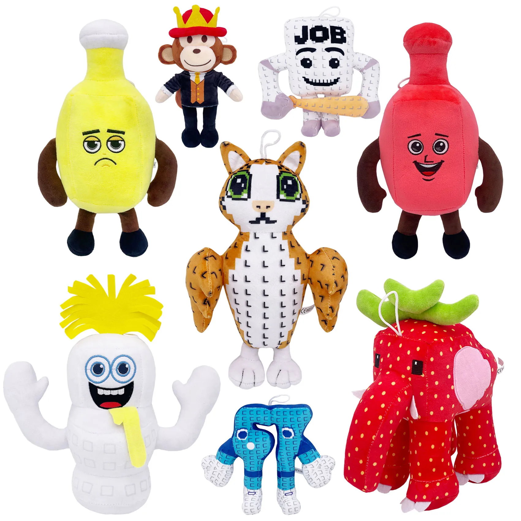 

Новая игра Steal a Brainrot, плюшевая кукла, игрушка, мультяшная милая мягкая воздушная игрушка, украшение комнаты Peluche, плюшевая кукла Brainrot, игрушка, рождественский подарок