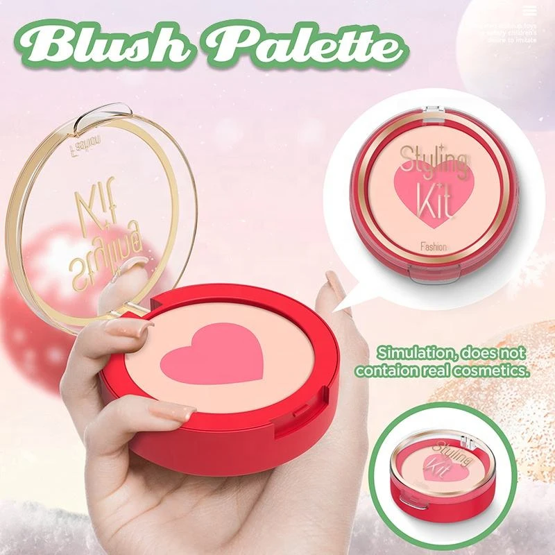 هدايا عيد الميلاد محاكاة مستحضرات التجميل الفتيات DIY مجموعات ألعاب المكياج الجمال غير حقيقي يشكلون التظاهر اللعب مجموعة لعب للفتيات الاطفال عيد الميلاد #4