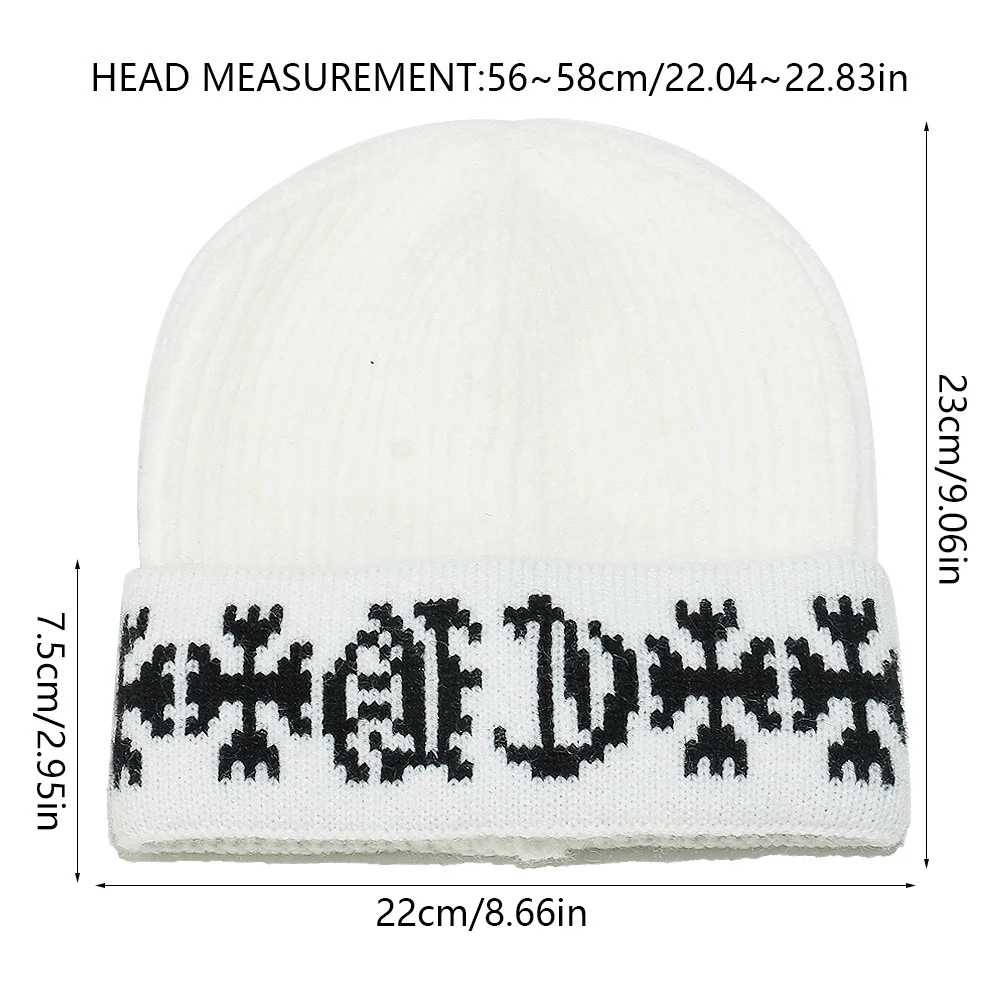 Beanie mit Alien-Print – weiche, warme Strickmütze für Damen, stilvolle, dehnbare Slouchy-Mütze für Freizeit und Reisen – Detail 1