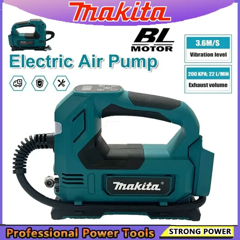 

Makita портативный беспроводной насос для накачивания шин 18 В аккумулятор электрический воздушный насос ручной воздушный компрессор для автомобильных велосипедных шин шарик