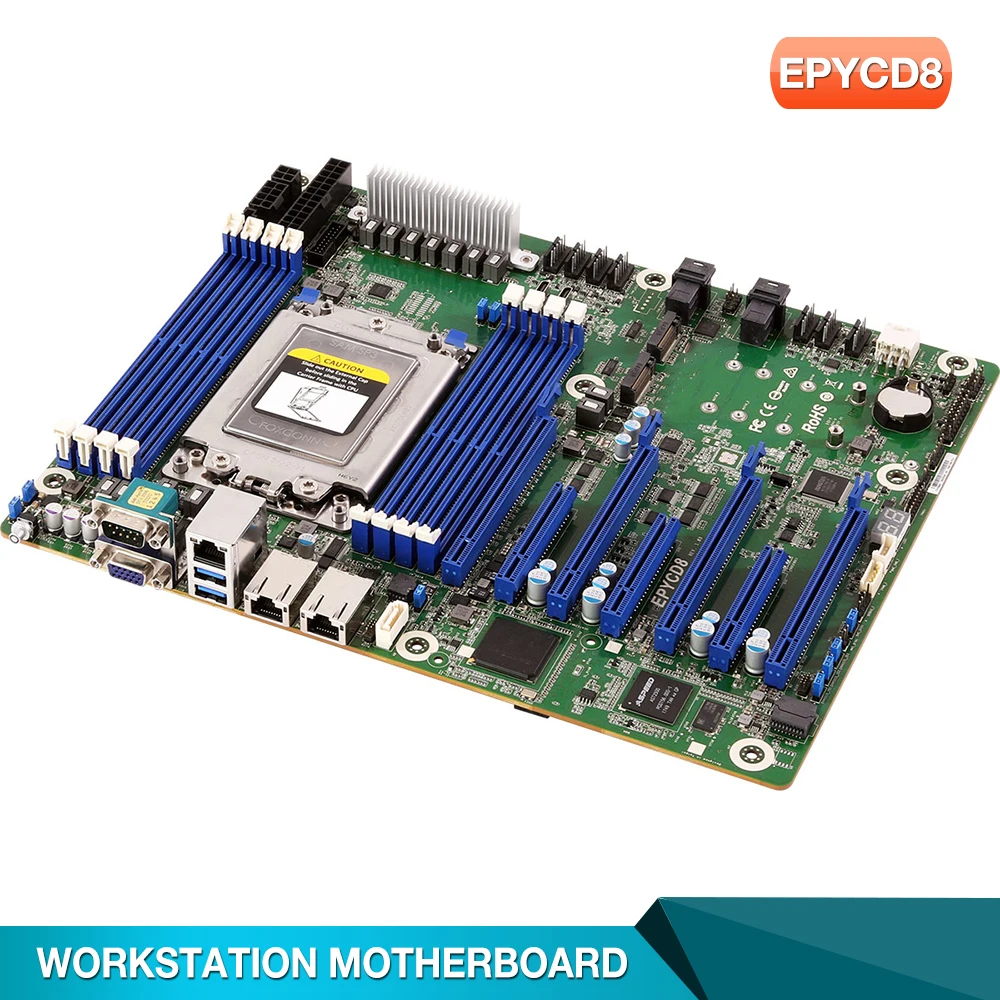 

EP2C621D12WS For ASRock Rack Workstation Motherboard LGA3647 IPMI supports four card SLI 8275L 8172M