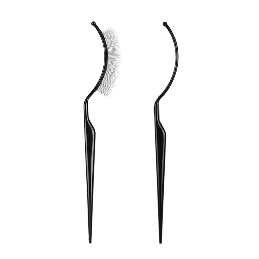 3Pcs False Eyelash Display Stick Adjustable Curve Eyelash Grafting Auxiliary Tool Eyelashes Wearing Tool Salon Accessories Black