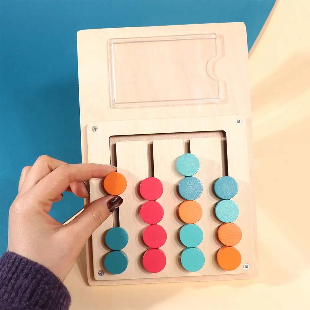 

Brain Logic Colors Matching Game Training Enlightenment Early Educational Thinking Develop Wooden Fine Motor Skill