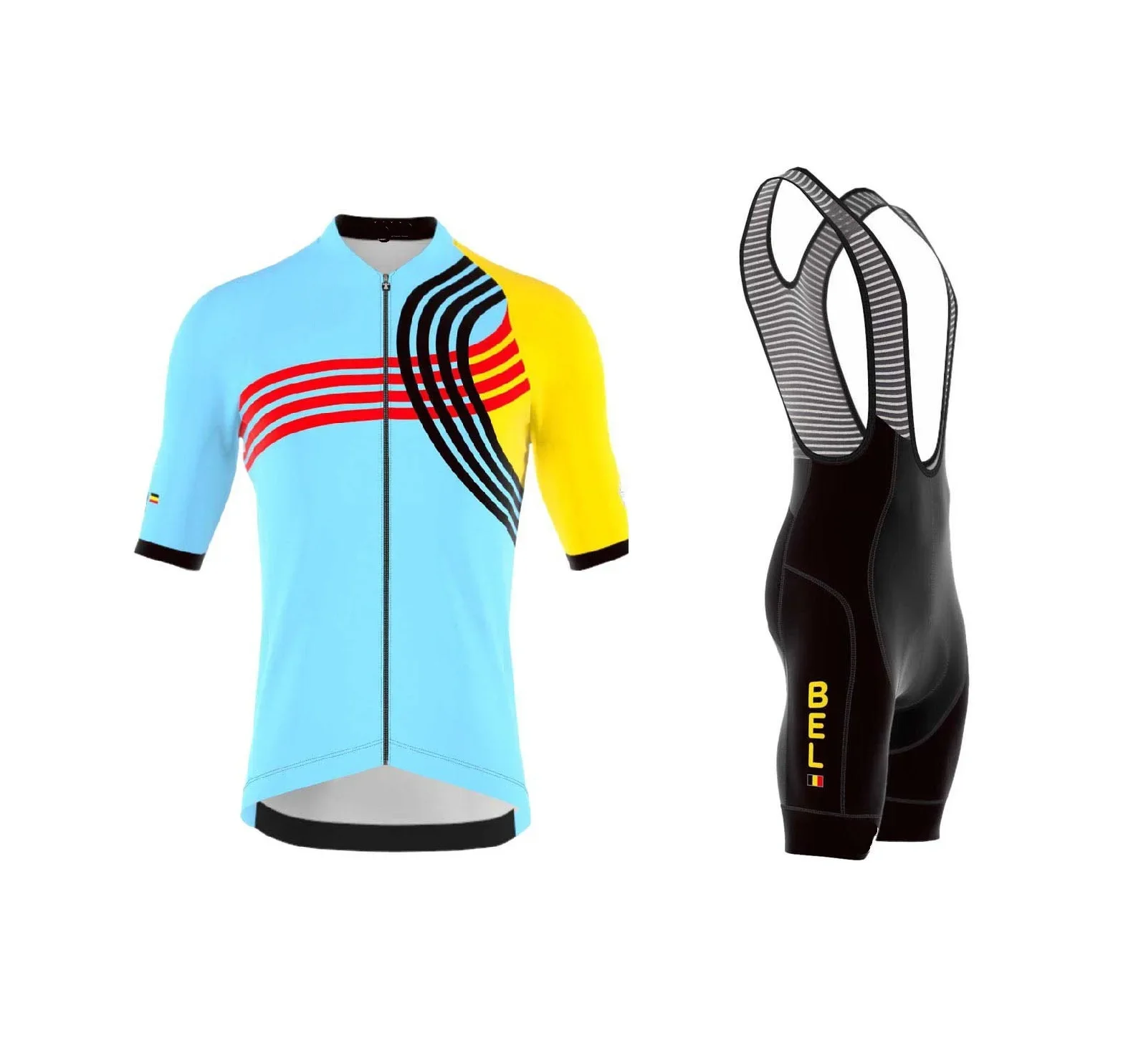 LASER CUT 2024 BELGIUM NATIONAL TEAM SHORT SLEEVE CYCLING JERSEY SUMMER CYCLING WEAR ROPA CICLISMO+BIB SHORTS