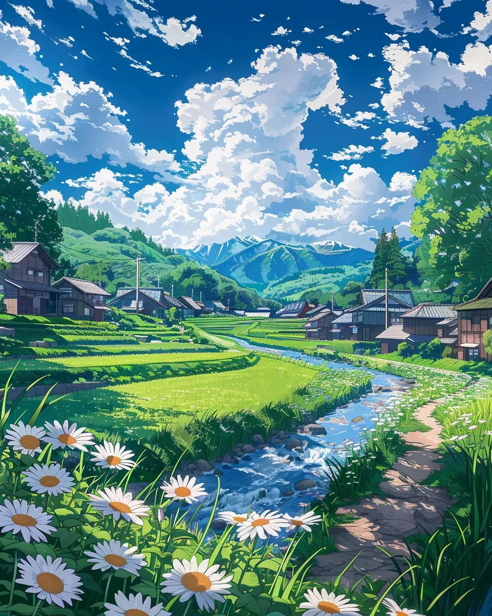 

Pastoral Scenery 500/1000/1200/2000 PCS Jigsaw Puzzles Family Activity Relaxing Games for Living Room Home Decor Gift