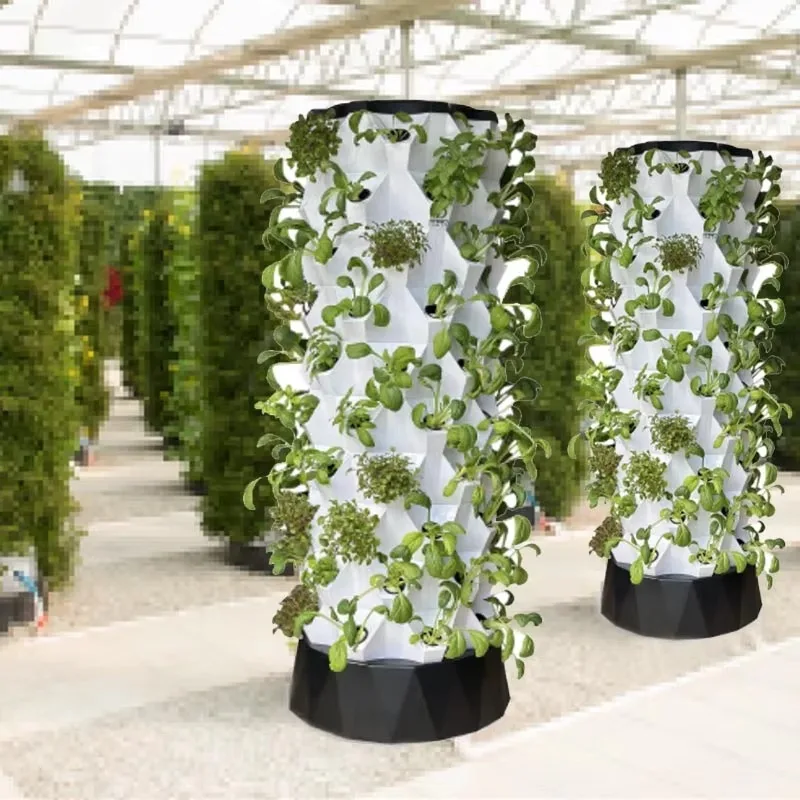 نظام أبراج مائية للمزرعة العمودية Hidropna من Agricultura Hidropna مصباح LED لنمو الخس