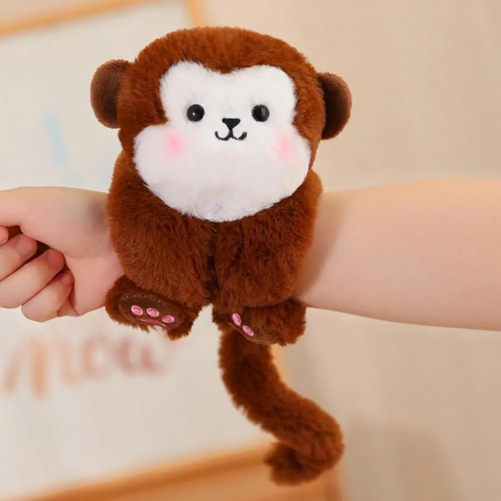 

Dinosaur Slap Bracelet Series Dog Cartoon Plush Doll Slap Bracelet Cute Stuffed Wrist Band Plush Toy Decoration