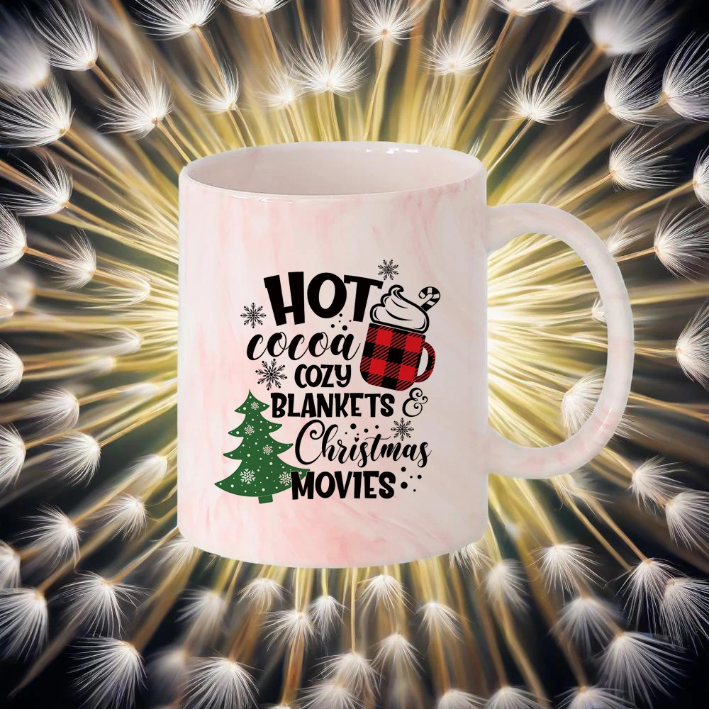 Funny Mug Peace Love Christmas Holiday Cheer Mugs Cute Mug Ceramic Coffee Cups Joy Gifts Coffee Cola Milk Mug for Friend Family