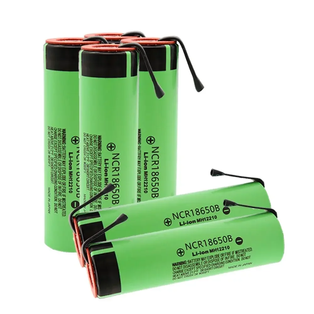 NCR18650B 3.7V 3400mAh 18650 Rechargeable Lithium Battery for 18650 Battery + DIY Nickel Piece