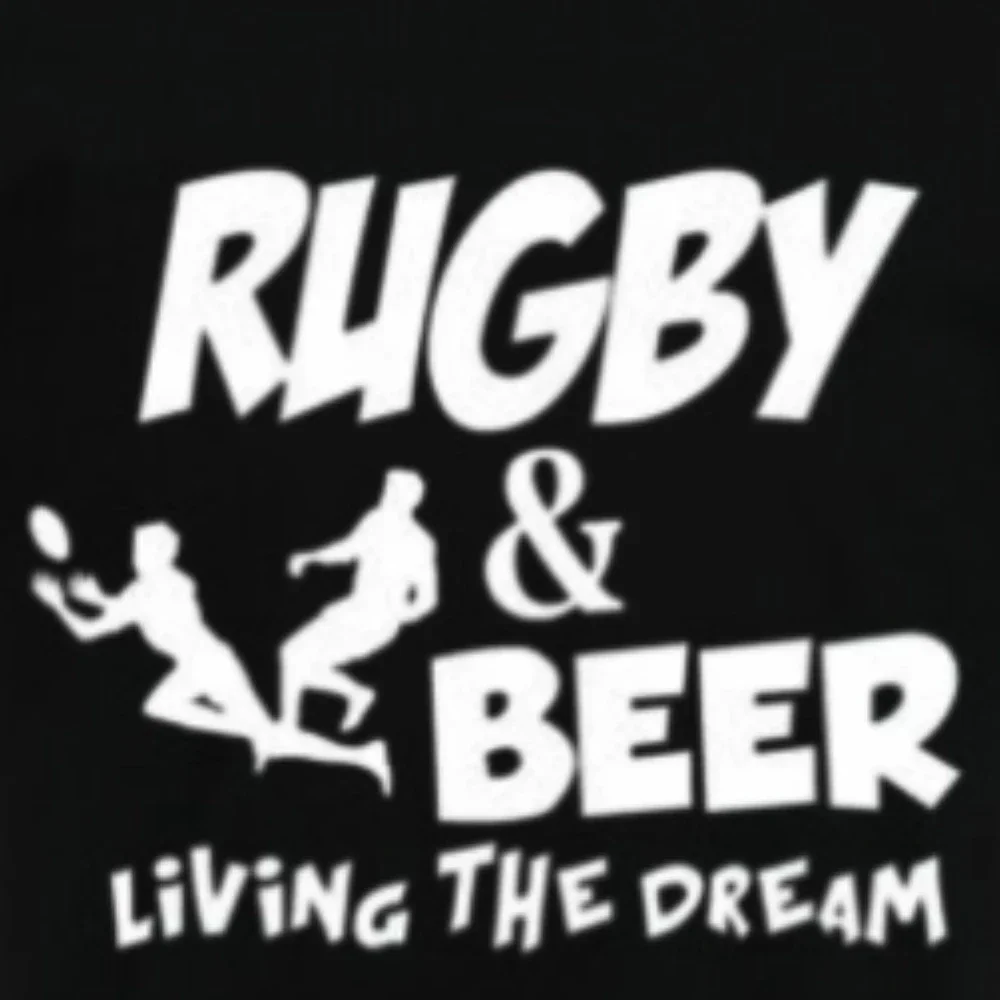 

RUGBY & BEER - Funny Rugby Player Sport Gift T-Shirt Summer Cotton Short Sleeve O-Neck Men's T Shirt New S-3XL