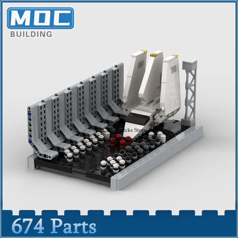 Mini Hangar 272 Moc Bouwstenen Film Diorama Architectuur Technologie Bakstenen Diy Assemblage Model Speelgoed Collectie Geschenken