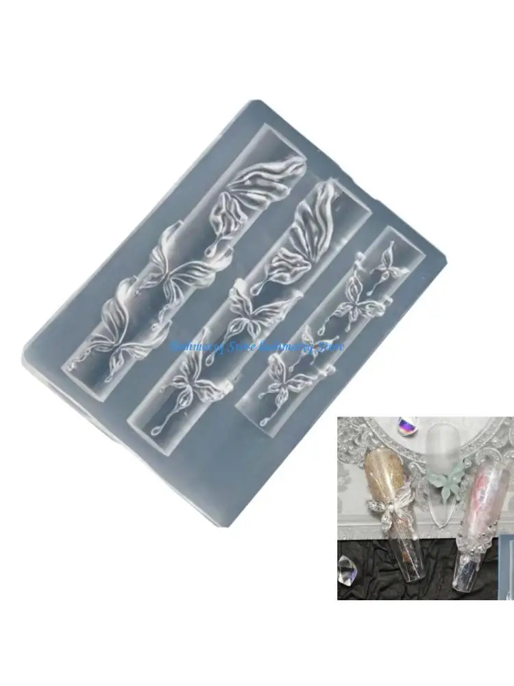 573B Small Art Accessories Molds Butterfly Theme Designing Moulds Embellishment Molds for Delicate Manicure Designs