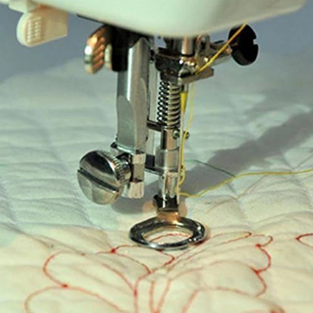 1Pc Free Motion Quilting Darning Embroidery Metal Presser Foot 4021-H For Juki Brother High Shank Sewing Machine Accessories