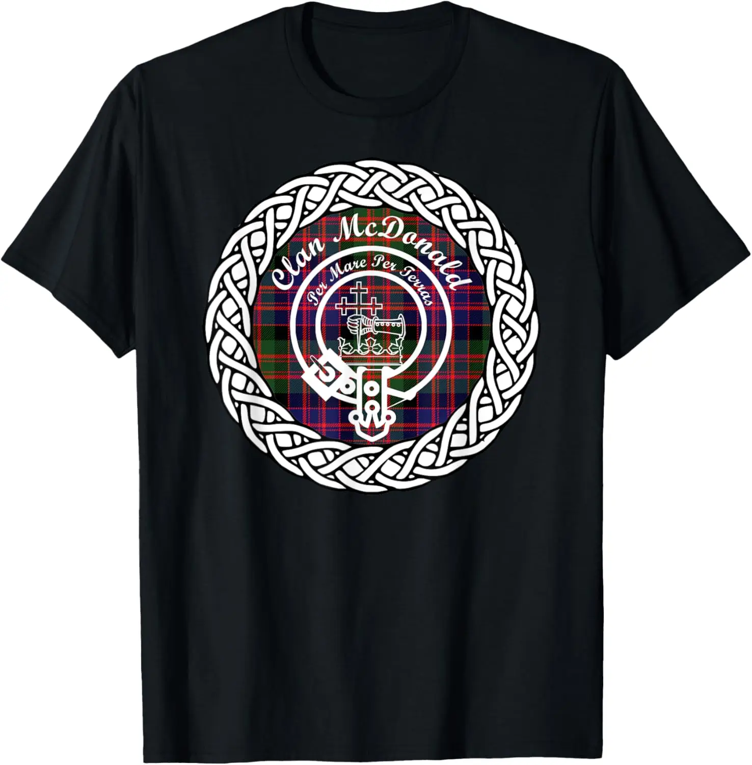 

McDonald surname last name Scottish Clan tartan badge crest T-Shirt