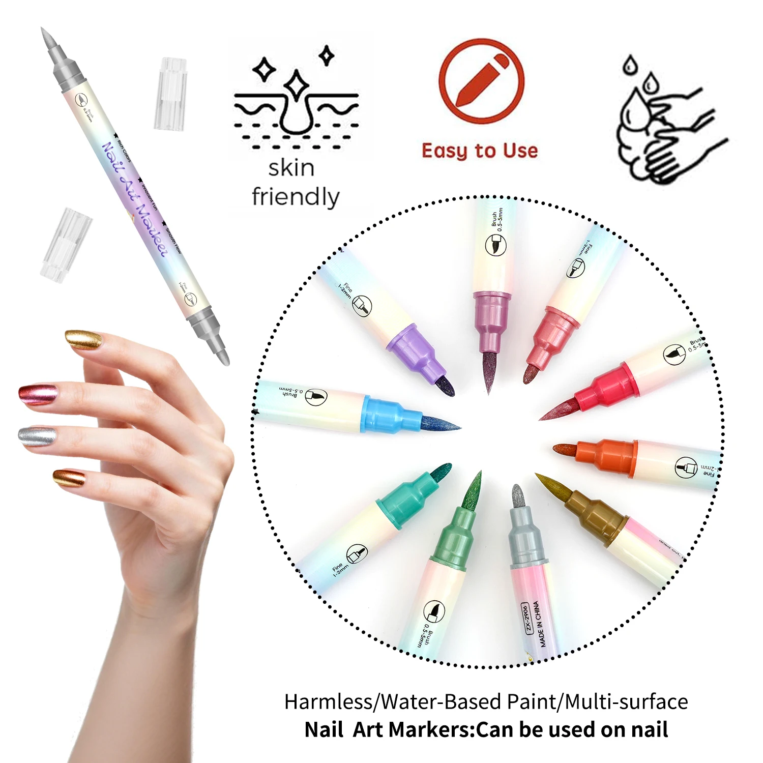 Bolígrafos de Doble Punta para - Nail Art One Stroke reseña y precio