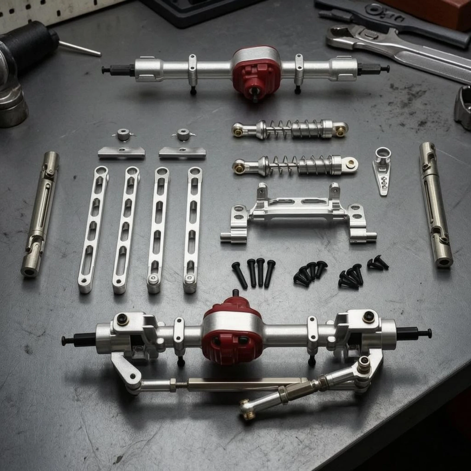 

1:12 Rc Axle Kit Steering Arm 1:12 Scale Axle Kit Vehicle Parts Drive Shafts Long-Lasting
