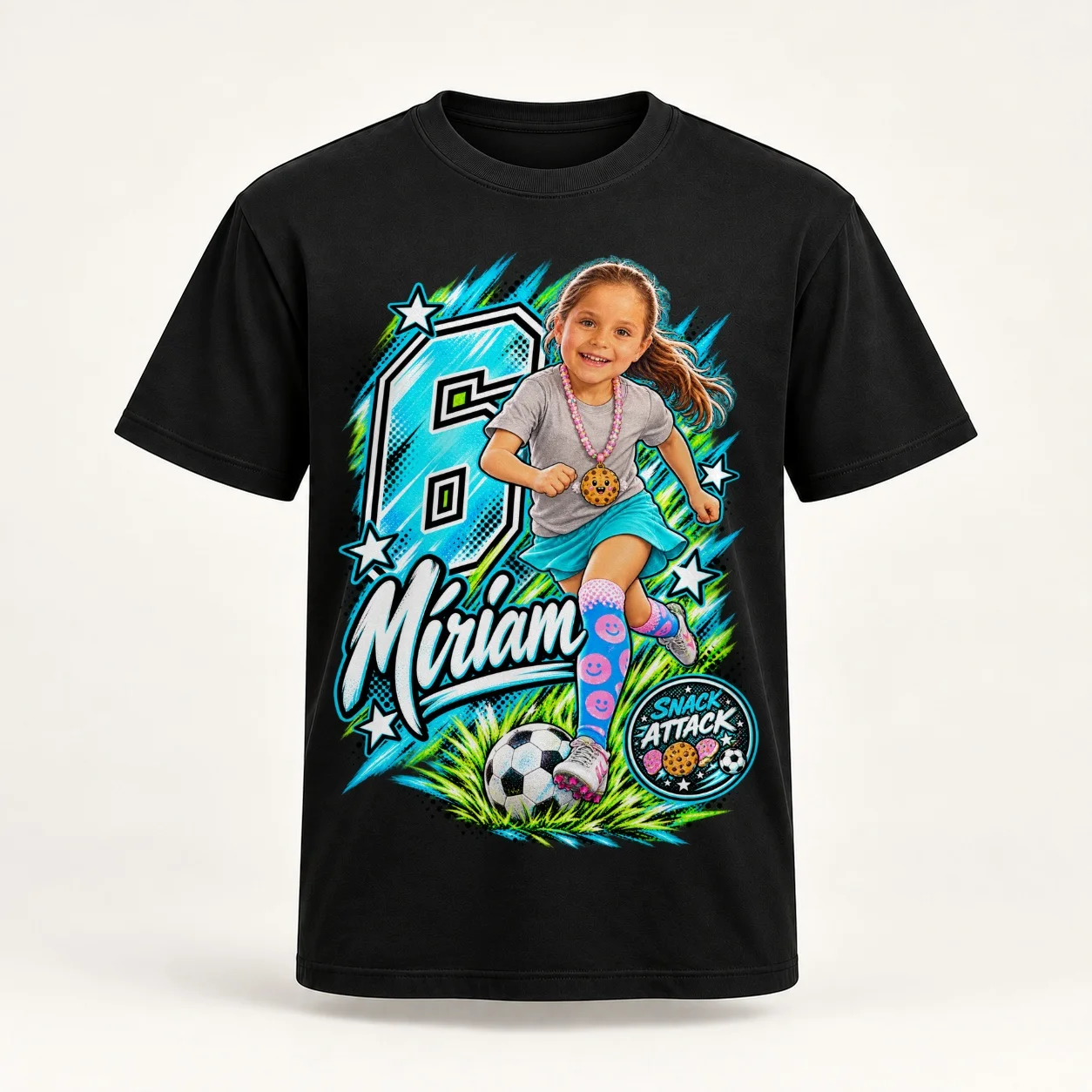 Miriam #6 - Snack Attack Oversized Women T-Shirt blanks lady clothes summer clothes for Women