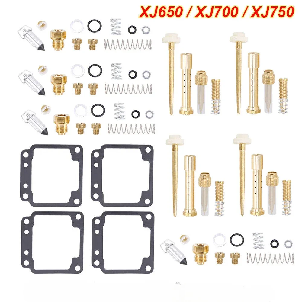 4 SETS Carburetor Rebuild Repair Kit for Yamaha Maxim 650 700 750 XJ750 1982 1983 Street