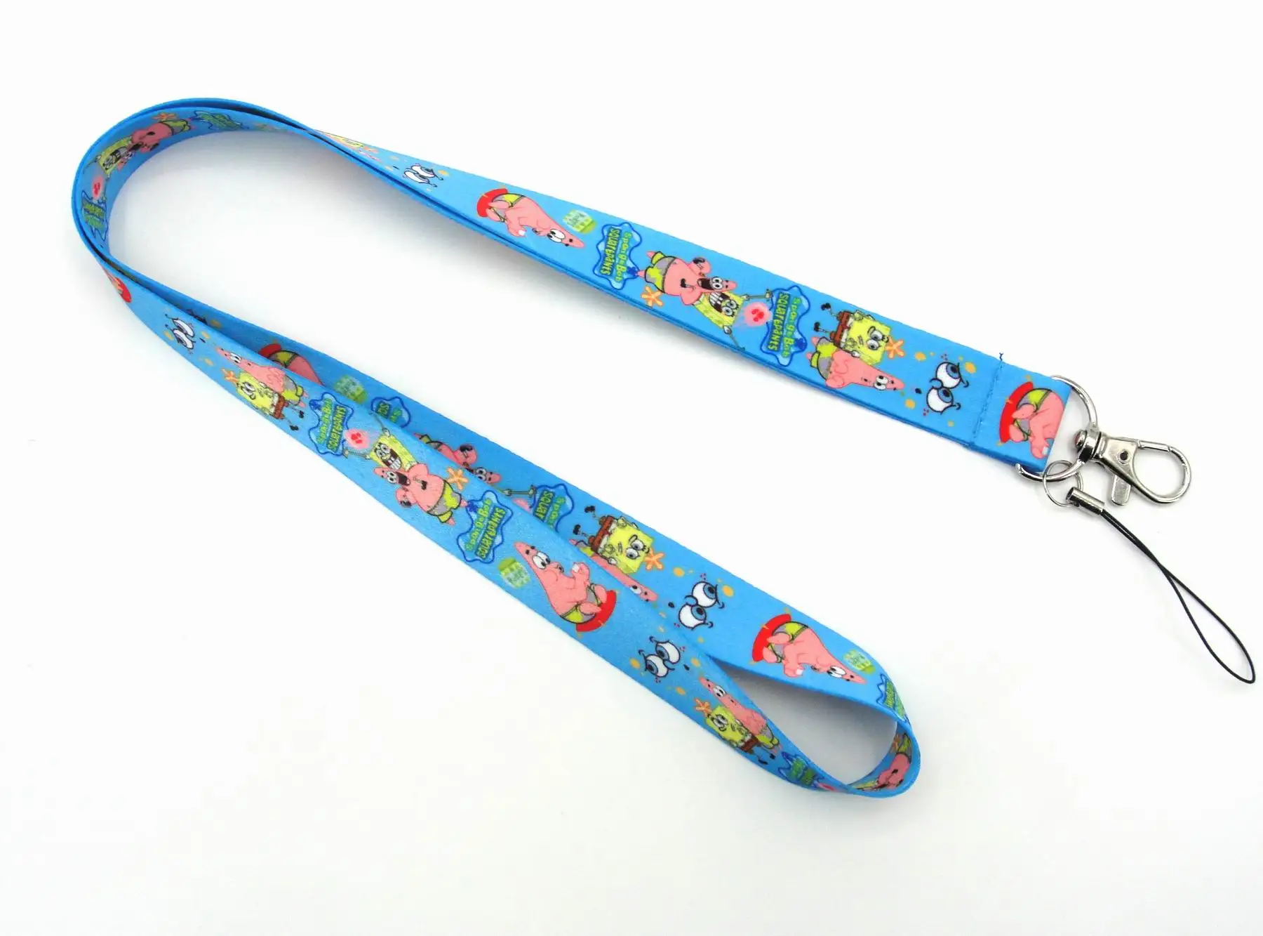 POP MART SpongeBob Key Lanyard ID Badge Holders Animal Phone Neck Straps with Keyring Phone Accessories H1