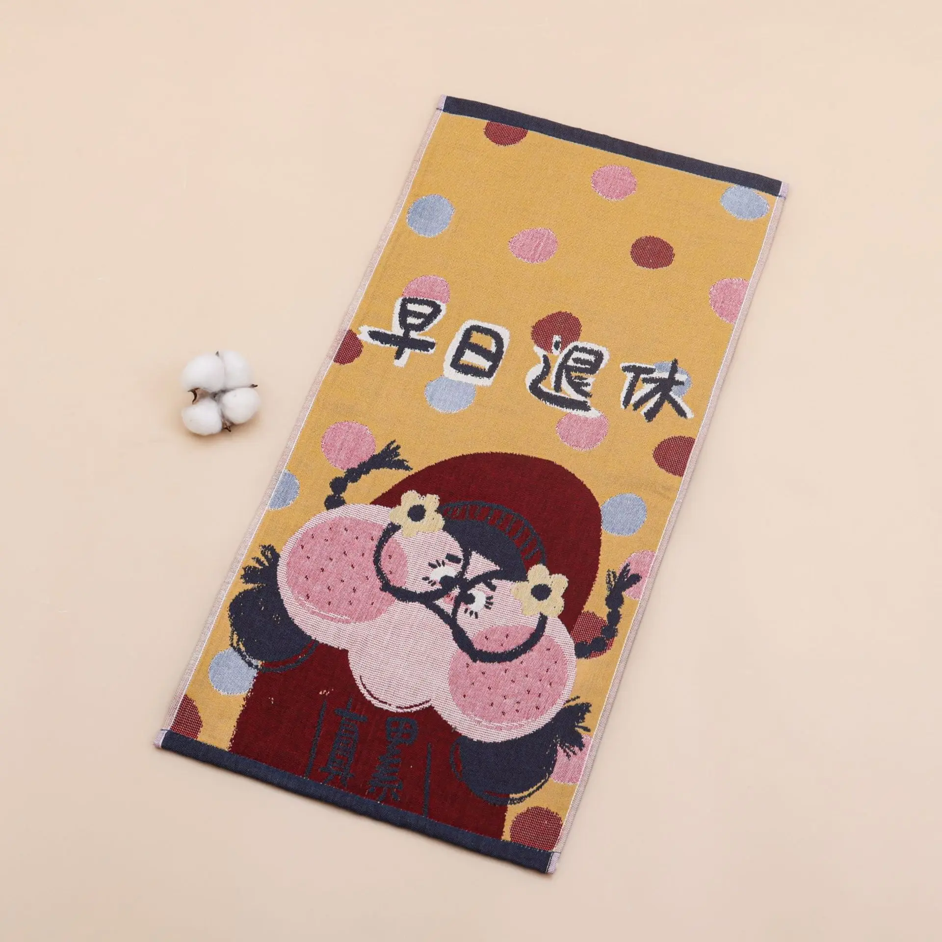 فوط وجه شاش قطن كارتون للحمام 34*74 سم رقيق جودة عالية 2 قطعة 18 أنماط