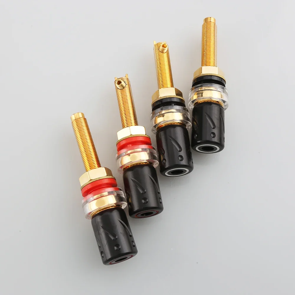 4PCS Viborg BP613G Pure Copper Gold plated Speaker Terminal Binding Post