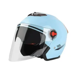 Motorcycle Double Lens Helmets Open Face Half Helmet Motorcycle Cycling Equipment Motorcycle Accessories Men Women Helmet