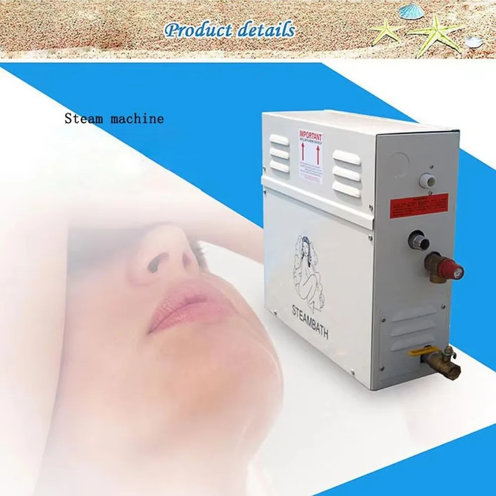 3KW 4.5KW Commercial Sauna for Steam Generator Electric Sauna Heater 6KW Digital Wet for Steam Machine Light Control for Spa